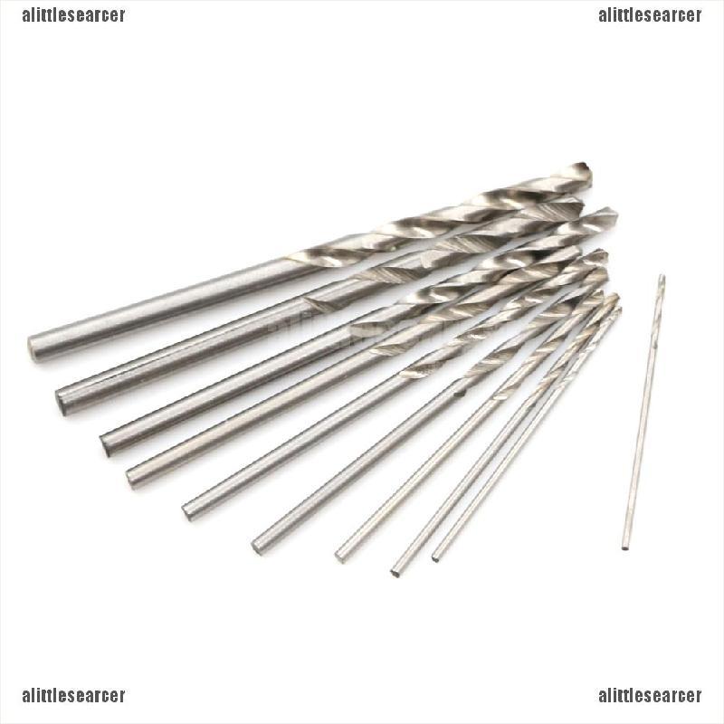 Set 10 Mũi Khoan Thép Titan Tốc Độ Cao 0.8-3mm