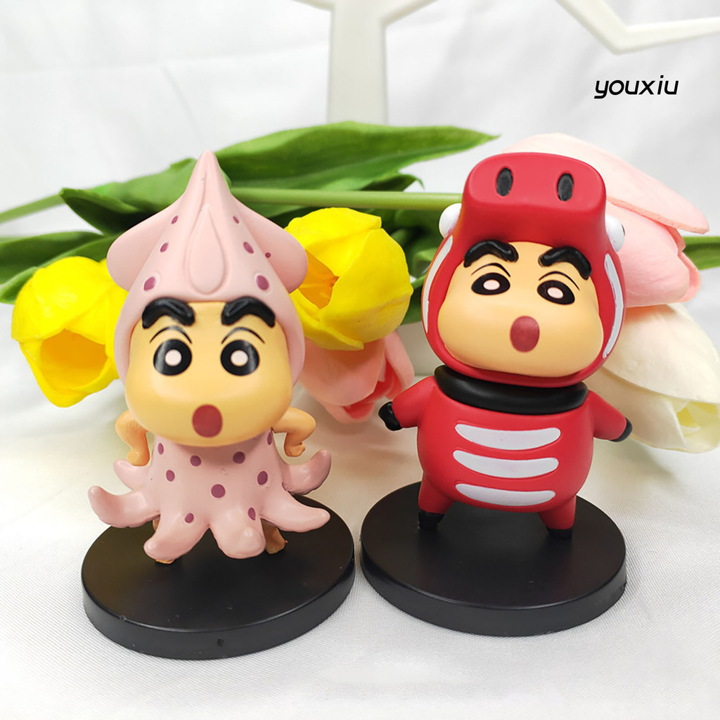 Set 6 Mô Hình Búp Bê Shin-chan Nhiều Màu Sắc Dùng Làm Quà Tặng