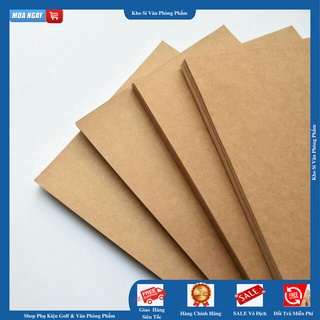 100 tờ Giấy KRAFT A4 định lượng 250 - 350gsm làm thiệp chuẩn vintage [ KHO SỈ ]