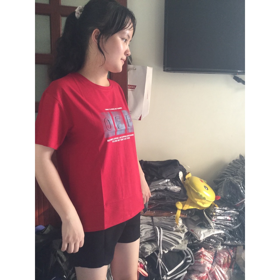 Áo Thun Nữ Form Rộng Hàng Hiệu Cao Cấp chất vải thoáng mát, chất liệu Cotton Thương Hiệu THE COTHS