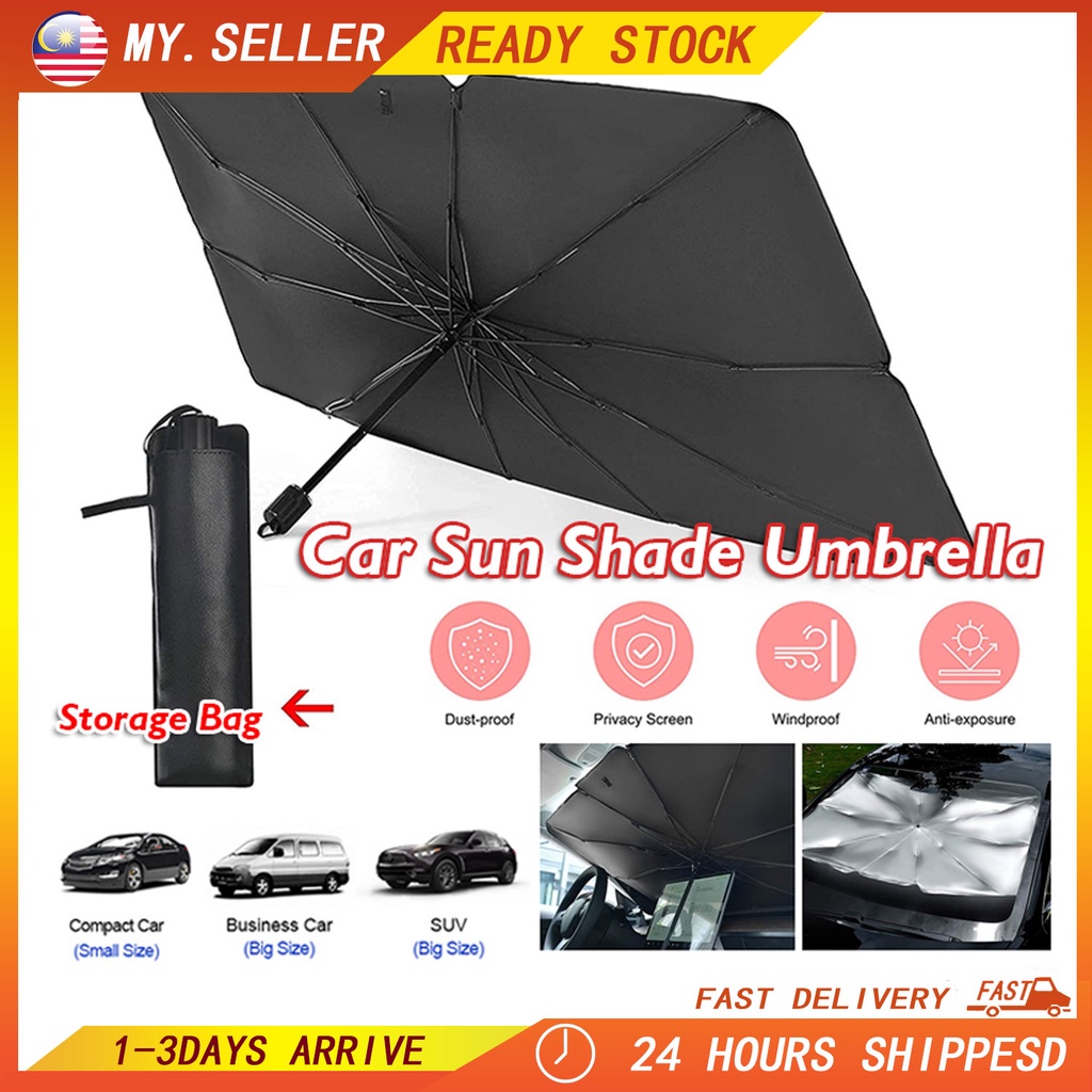 Car Window Sun Shade Car Windscreen Sunshade Car Sun Shield Umbrella Auto Shade Cover Sun Protection Window Cover 汽車遮陽