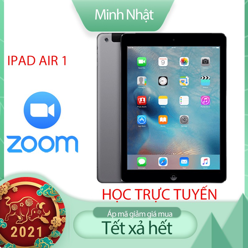 Máy Tính Bảng Ipad Air 1 Quốc tế chính hãng Apple màn hình retina hiển thị sắc nét ios 12 | BigBuy360 - bigbuy360.vn