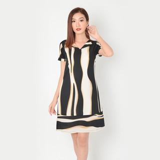 Đầm Suông Công Sở Thời Trang Eden Cổ V - D331
