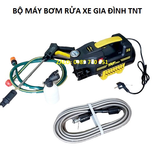 Máy xịt rửa xe gia đình TNT công suất 2500w 220v -motor dây đồng