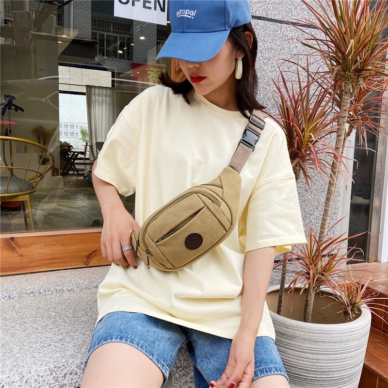 Túi đeo bụng, đeo hông dành cho nam nữ Sports chất liệu siêu bền chống thấm nhiều ngăn tiện dụng