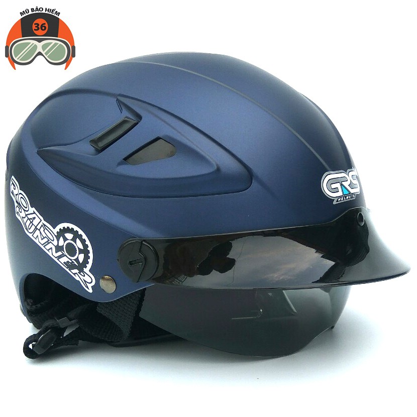Mũ bảo hiểm GRS A966 1 kính (Màu xanh tím than)