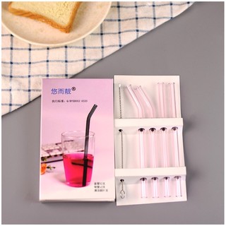 Set Ống hút thuỷ tinh