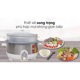 NỒI LẨU ĐIỆN ĐA NĂNG CAO CẤP HAPPY COOK 3.5L (có xửng hấp)(LIÊN HỆ SHOP ĐỂ HỖ TRỢ PHÍ SHIP)