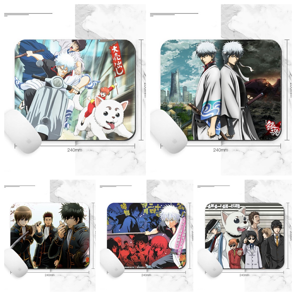 Miếng lót chuột IN HÌNH Gintama Linh hồn bạc anime chibi tiện lợi xinh xắn