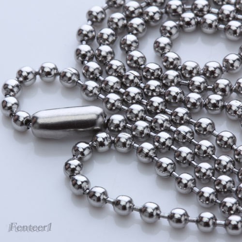 Chuỗi hạt tròn 2mm dài 50cm bằng thép không gỉ dùng làm đồ trang sức