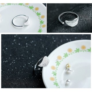 Nhẫn Bạc S925 Chiếc lá thời trang