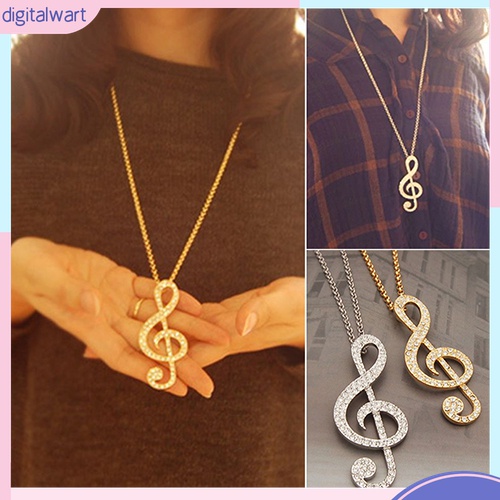 Vòng cổ Mặt Nốt Nhạc Đính Đá Thời Trang Cho Nữ