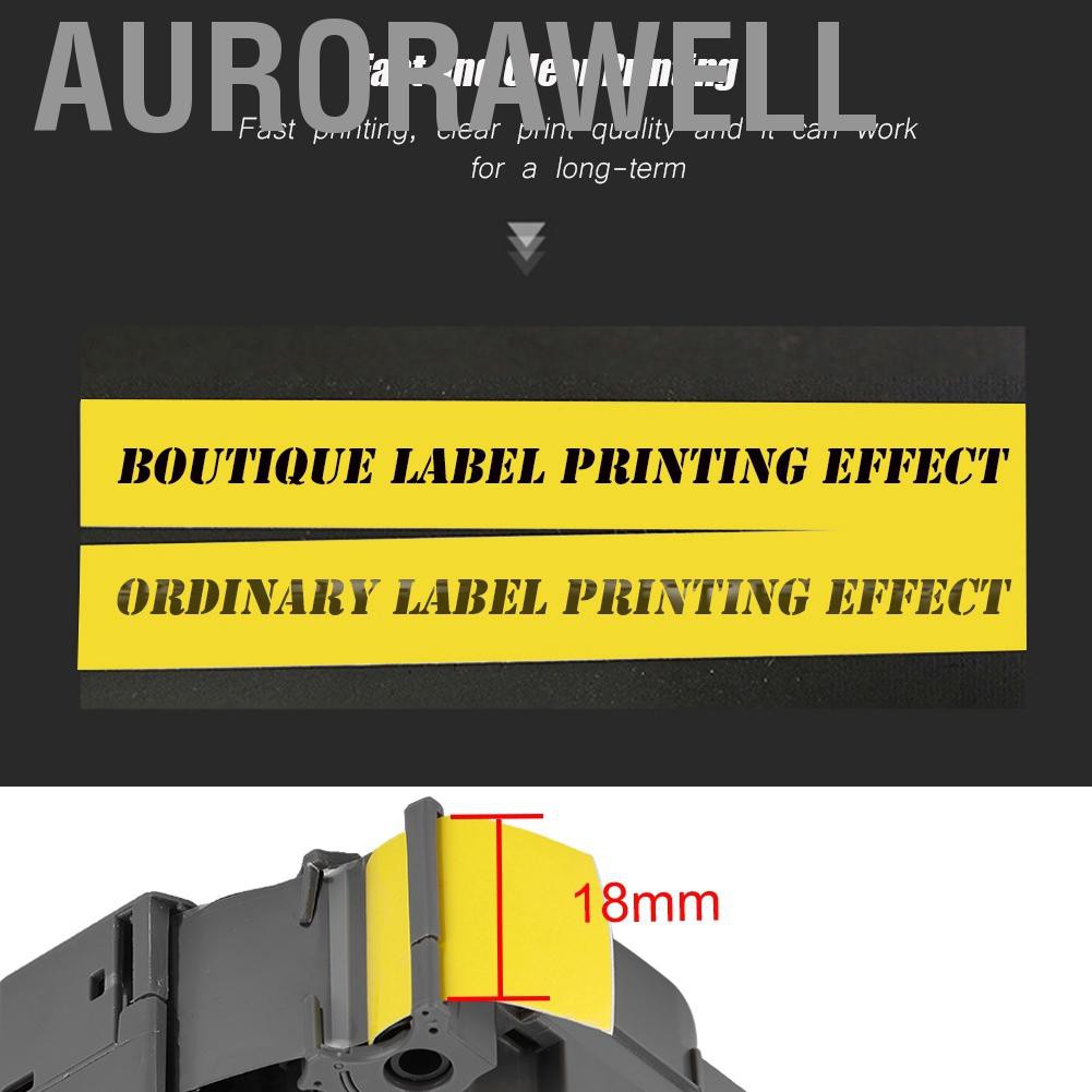 Dây Ruy Băng Màu Vàng Đen 18mm 8mtze-641 Cho Brother Tze-641 | BigBuy360 - bigbuy360.vn