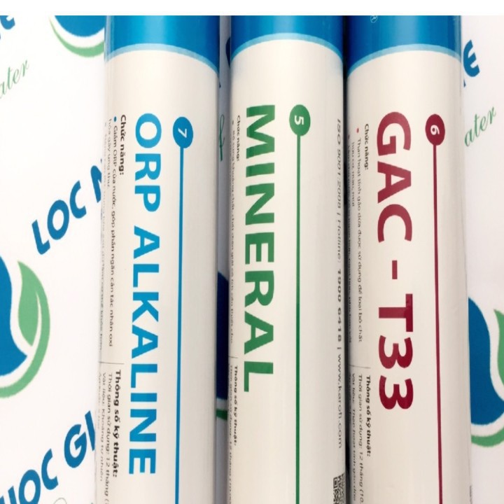 Bộ 3 lõi tạo khoáng 5-6-7 Karofi | lõi lọc nước karofi | lõi lọc nước tạo khoáng - KRF567