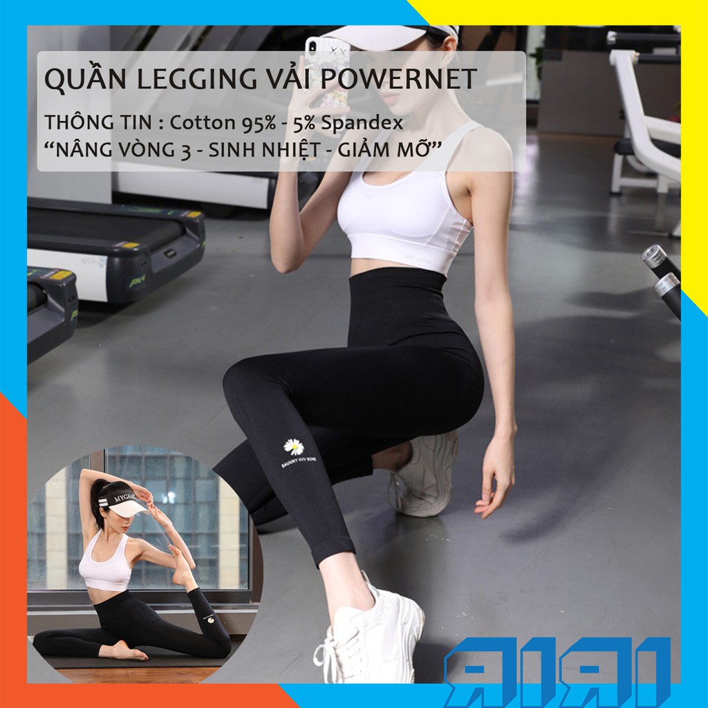 Quần legging nữ nâng mông, quần legging cạp cao co giãn 4 chiều