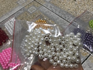 Hạt cườm nhựa 10k/túi/30-60 hạt