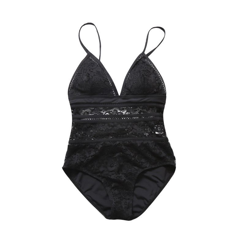 [SIÊU RẺ] M04 Bikini/Tankini/ bơi liền 2 dây phối thân ren quyến rũ trắng/ đen hè biển 2021 | BigBuy360 - bigbuy360.vn