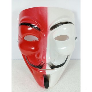 Anonymous Mặt Nạ Hacker Trắng Đỏ Chất Lượng Cao