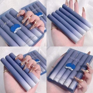 Set 5 Son Kem Lì Siêu Mềm Môi DANMOLU Small Buttock