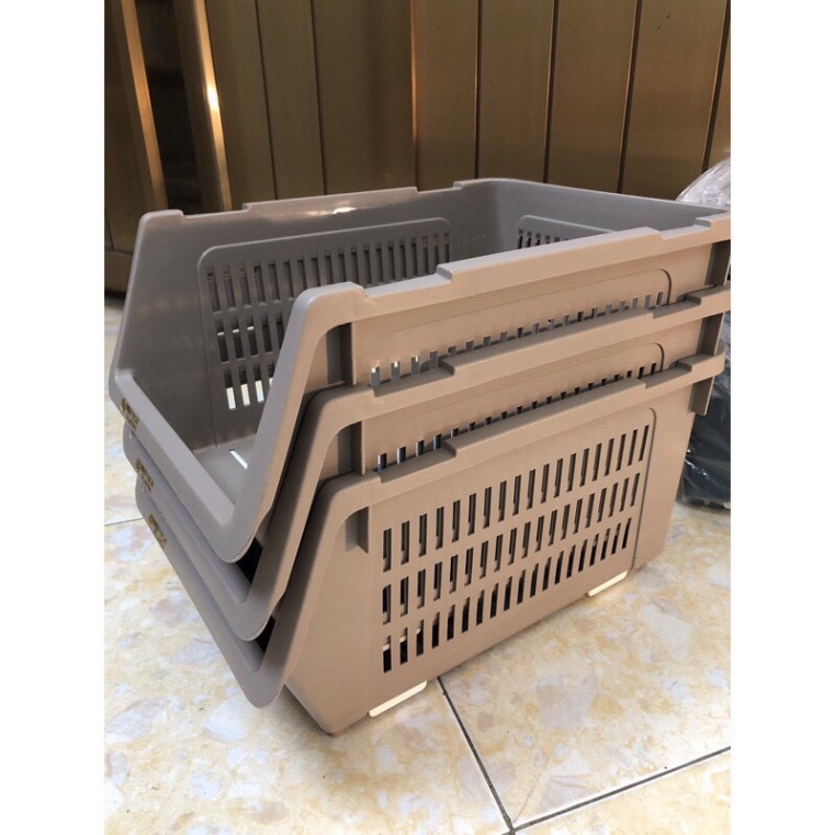 kệ để đồ xếp tầng, kệ đựng đồ gấp gọn nhựa Việt Nhật 5569