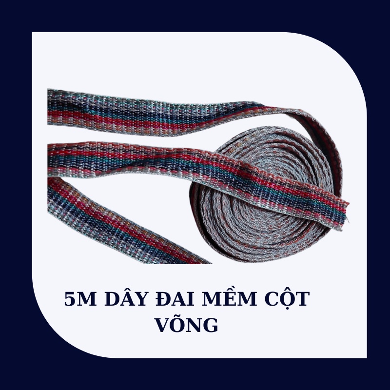 Dây đai dẹt bản to 2,5cm nhiều màu sắc siêu dai, siêu nhẹ, siêu bền đẹp