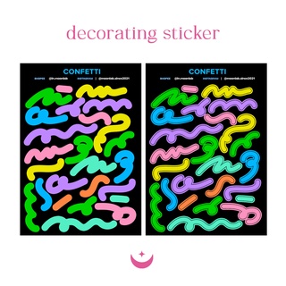 Sticker deco ảnh mini Confetti