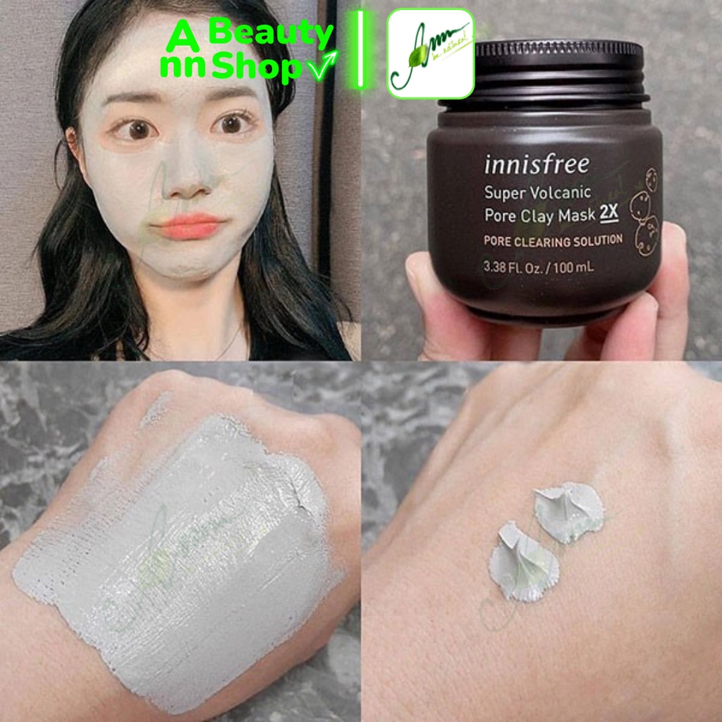 Mặt Nạ Tro Núi Lửa Innisfree Super Volcanic Pore Clay Mask 2X 100ml