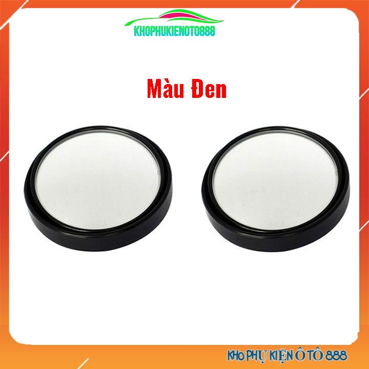 Gương chiếu hậu xóa điểm mù góc nghiêng 360 độ đường kính 55mm hai màu đen, bạc