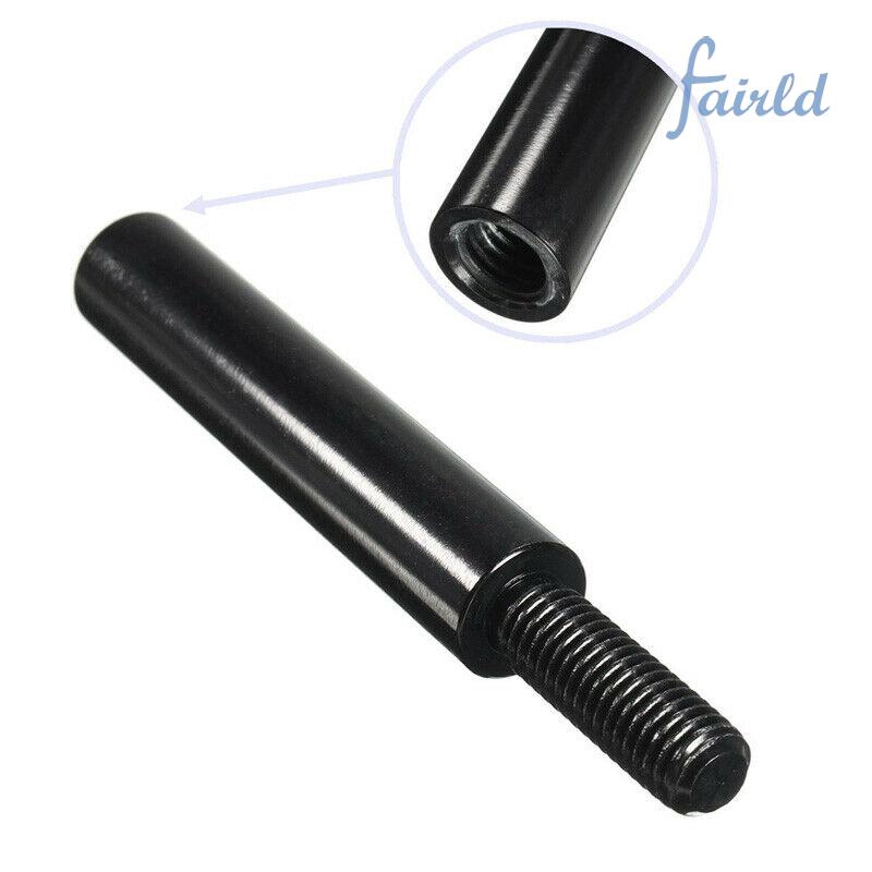 4" M10X1.25 Black Shift Knob Extension For Manual Gear Shifter Lever Extender