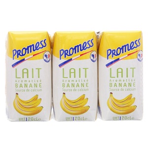 Lốc 6 hộp Sữa tươi Promess hương chuối hộp 200ml