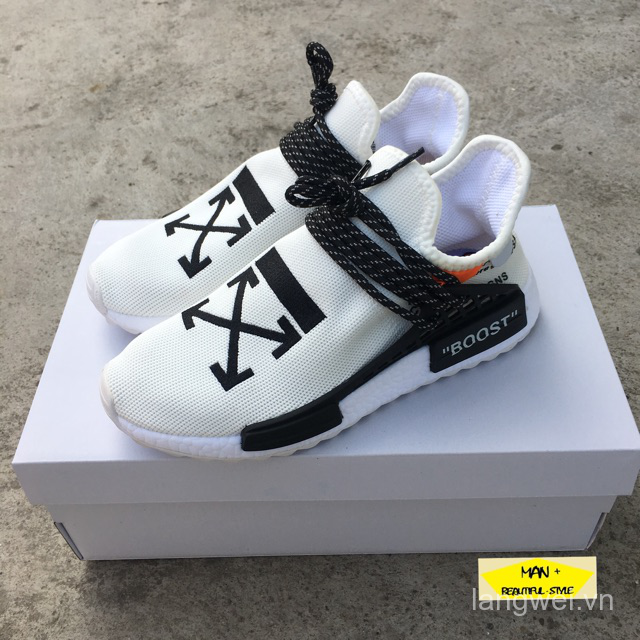 (FULL BOX) Giày thể thao sneaker NMD HUMAN RACE off white lubY