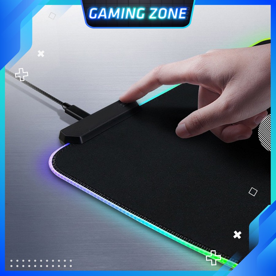 Miếng lót chuột, pad chuột chơi game LED RGB cỡ lớn chống trượt siêu bền siêu đẹp