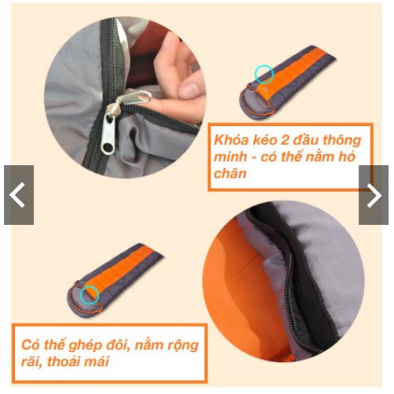 Túi ngủ văn phòng, túi ngủ mùa đông cho người lớn, hàng chuẩn 100% cotton | BigBuy360 - bigbuy360.vn