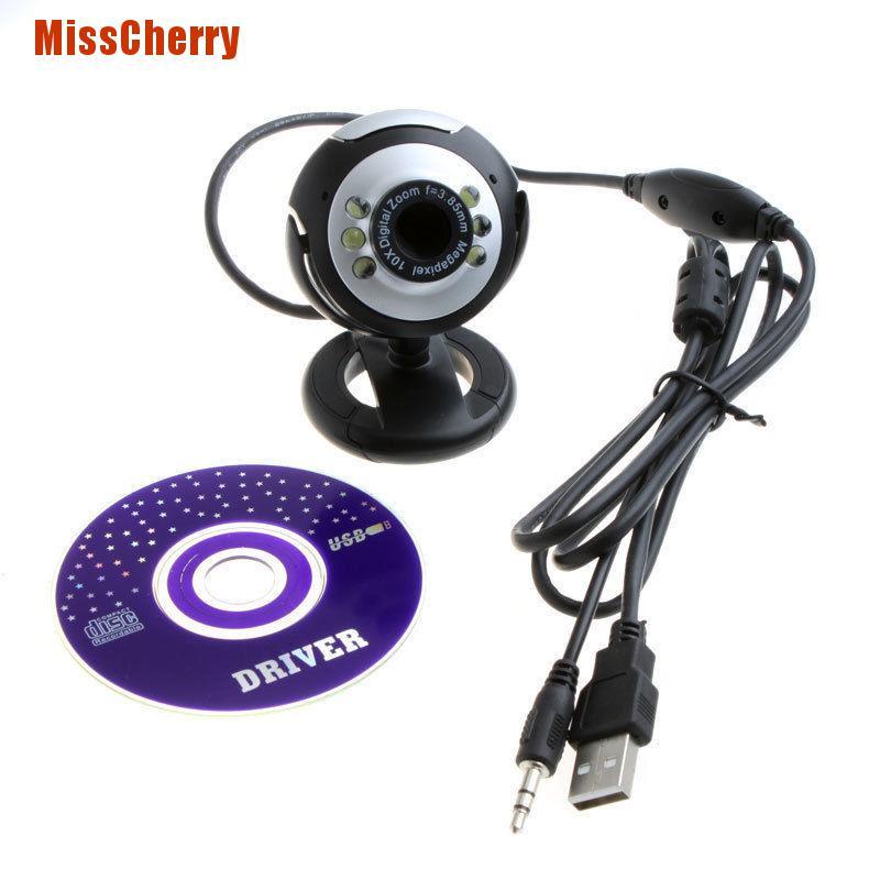 Webcam 6 Đèn Led Hd Usb 2.0 50.0m Kèm Mic Cho Máy Tính | BigBuy360 - bigbuy360.vn