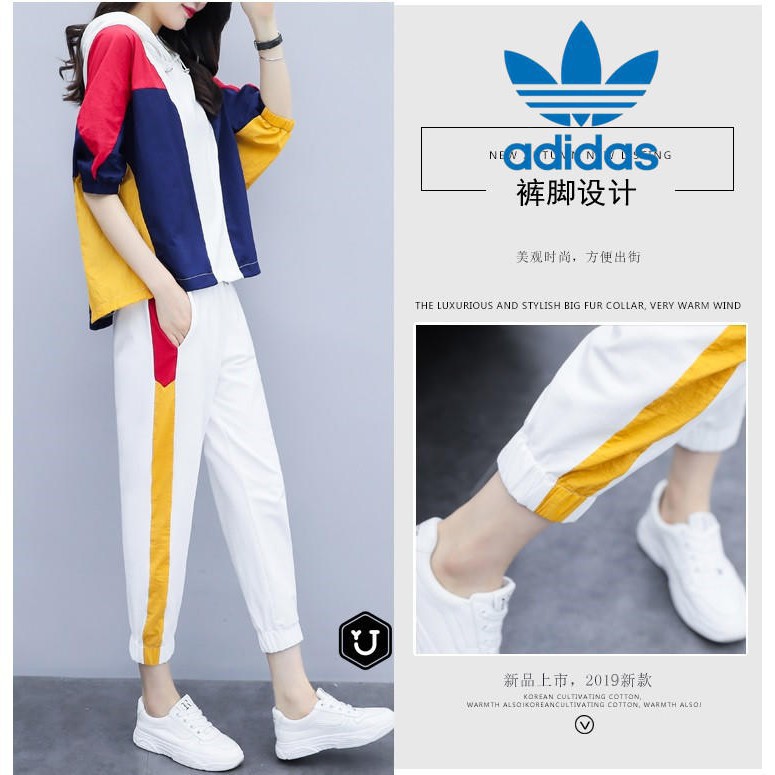 Bộ quần áo thể thao thời trang adidas sành điệu dành cho nữ