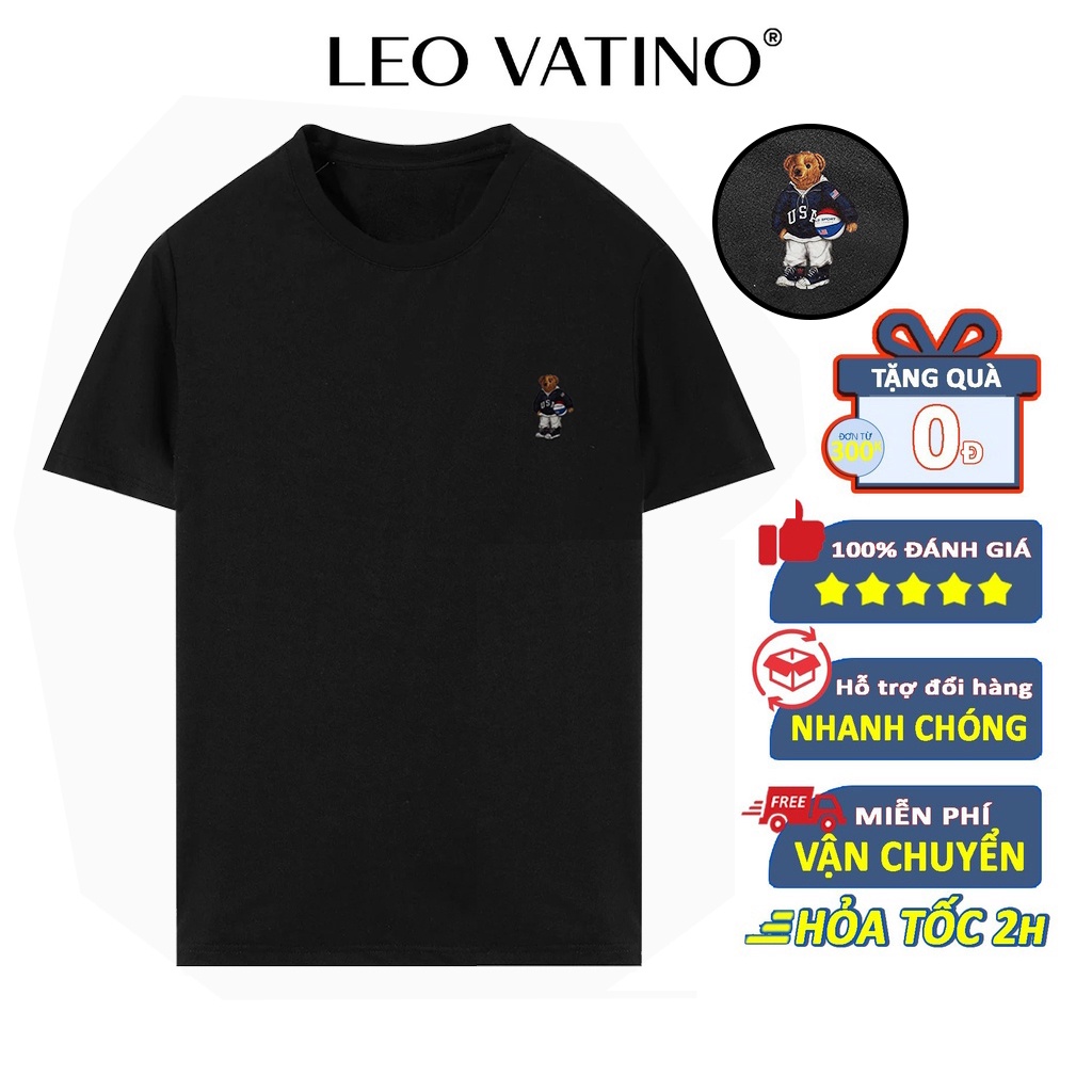 Áo thun nam cổ tròn in cao cấp vải Cotton xuất xịn,chuẩn form,trẻ trung, năng động THLV-M8 - Leo Vatino