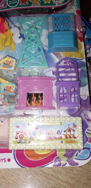 Sét bộ đồ chơi đu quay với 2 chú Ngựa và các phụ kiện bằng nhựa168_988