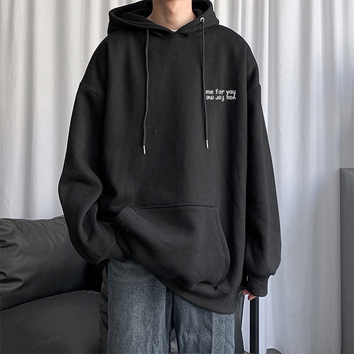 FREESHIP Áo nỉ hoodie in chữ You For Me,nỉ Bông cao cấp mềm mại dày dặn,áo nỉ bông unisex nam nữ,Freesize dưới 65k