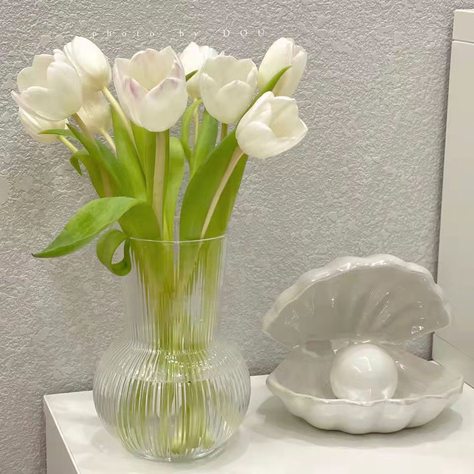 Beautiful! IKEA IKEA PADRAG Pudrag bình thủy canh thủy tinh trong suốt