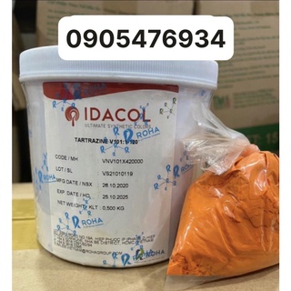 Bột màu thực phẩm vàng chanh (TARTRAZINE)- Bột màu thực phẩm Ấn độ idacol color
