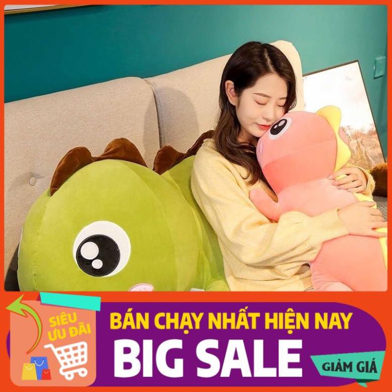 SALE_HOT- Gấu Bông Khủng Long Mắt lồi cao cấp hàng co giãn 4 chiều kích thước 1m7 mầu Hồng siêu rẻ