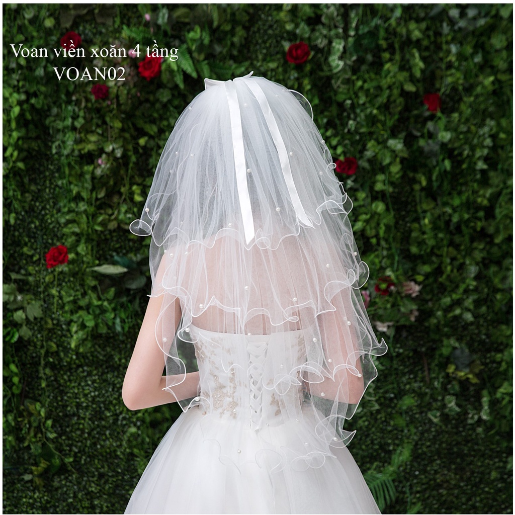 Voan cô dâu, voan ngày cưới 2 tầng, 3 tầng, 4 tầng