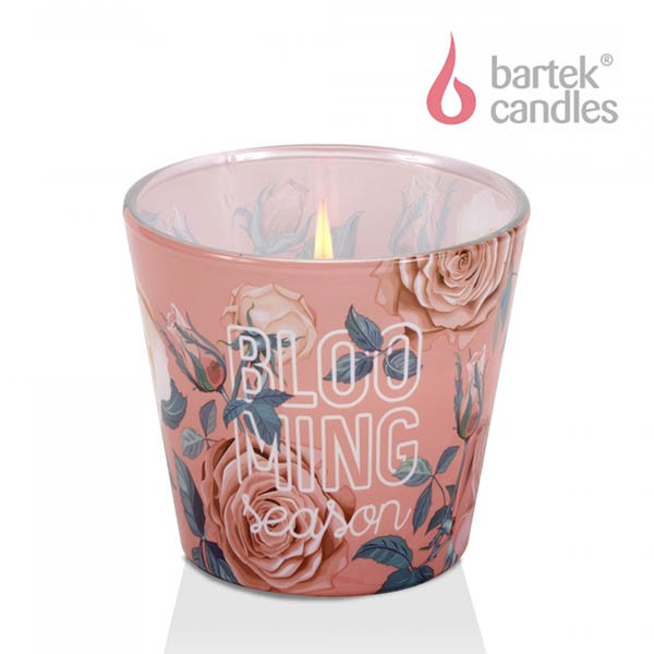Ly nến thơm Bartek Candles BAT5215 Blooming Season 115g (Hương hoa cúc thược dược)