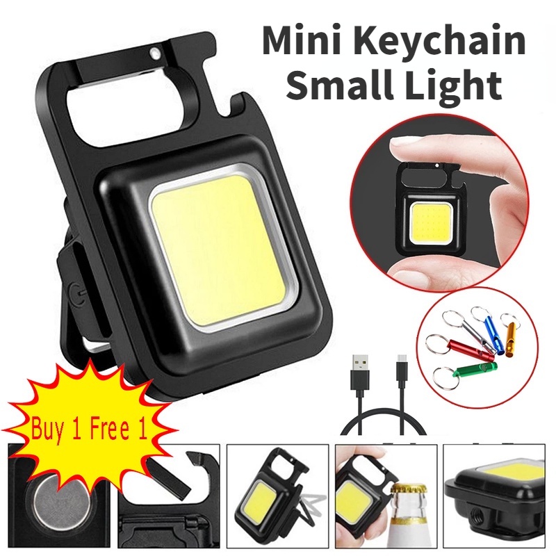 Đèn Pin Móc Khóa Đa Năng Kèm Sạc USB Tiện Dụng