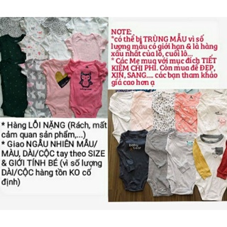 Bodysuit bộ bodychip hàng (LỖI NẶNG: dính dơ, rách....)NGẪU NHIÊN MẪU dài tay/cộc tay.