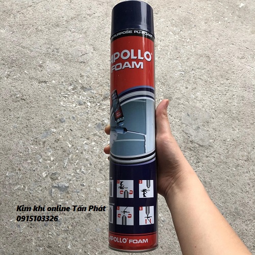 Keo bọt nở Apollo Foam bịt kín khe hở, nứt - chống rung động và tiếng ồn[CHÍNH HÃNG]