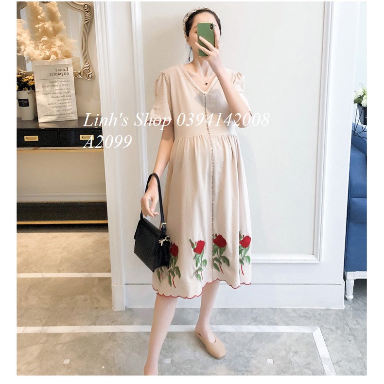 Váy Bầu Đầm Bầu Xinh A2099