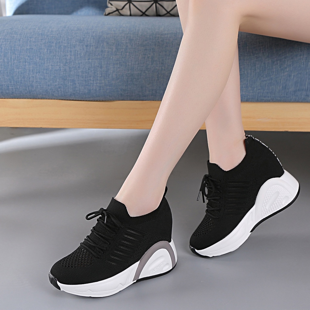 Giày Thể Thao Cao Gót Tăng Chiều Cao Phong Cách Hàn Quốc Thời Trang Mùa Hè Mới Cho Nữ 2021 | BigBuy360 - bigbuy360.vn