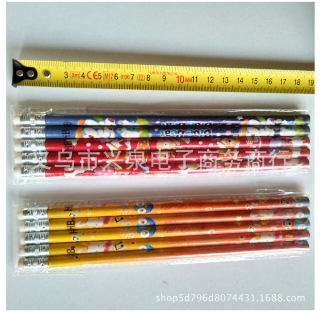 5 cây Bút Chì gỗ hoạt hình