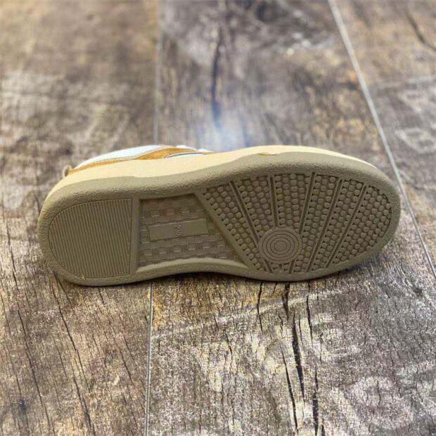 Giày thể thao sneaker nữ đế độn da lộn phối nâu mẫu A32 – Kachi House